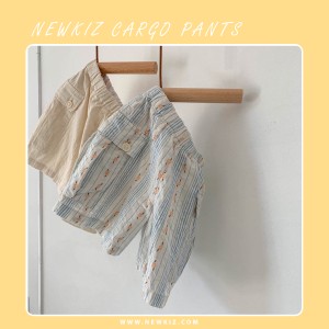 Quần short Linen túi dễ thương QS47 (빔스 건빵 바지)